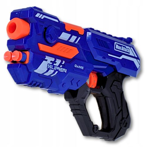 PISTOLET RĘCZNA WYRZUTNIA NA MIĘKKIE BEZPIECZNE STRZAŁKI Z MAGAZYNKIEM na Arena.pl