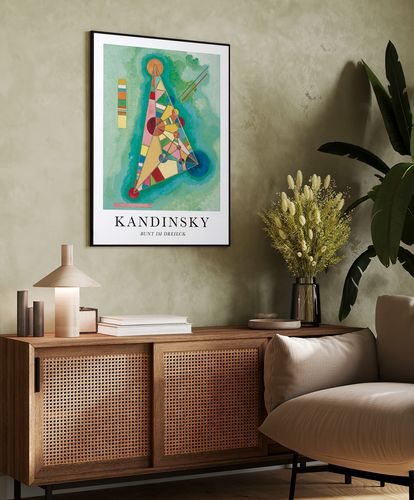 Plakat Kandinsky reprodukcje 40x50 cm w czarnej ramie na Arena.pl