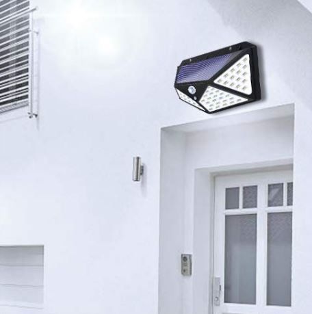 LAMPA SOLARNA Z CZUJNIKIEM RUCHU 3 TRYBY ŚWIECENIA ZEWNĘTRZNA OGRODOWA LED na Arena.pl