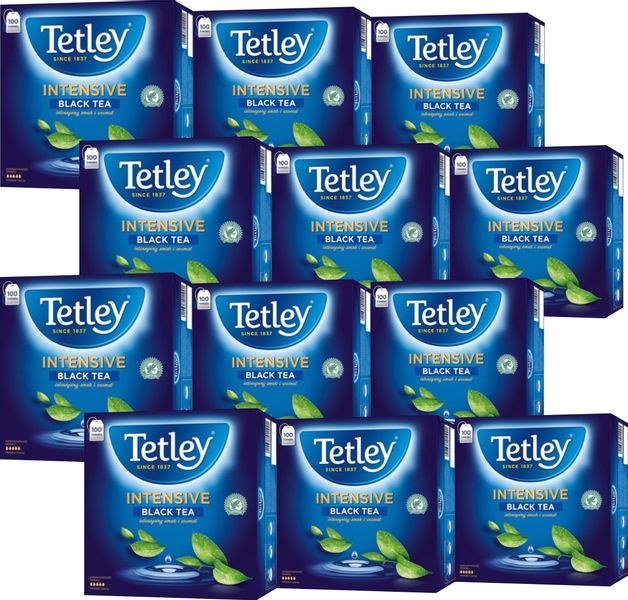 (x12) TETLEY Intensive Black Tea 100tb zdjęcie 1
