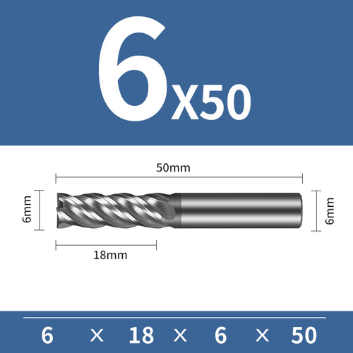 Frez trzpieniowy 4-ostrzowy VHM HYPERCUT Rozmiar: Ø2x6x4Dx50L na Arena.pl