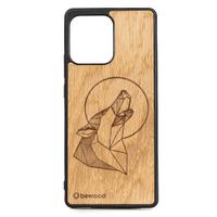drewniane etui bewood na motorola edge 40 neo wilk dąb