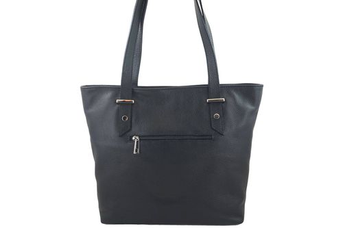 Shopper bag - duża torebka miejska - Czarna na Arena.pl