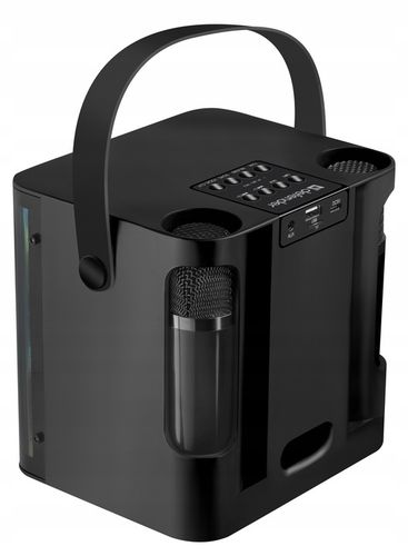 GŁOŚNIK BLUETOOTH Z MIKROFONEM KARAOKE MODE BT 5.4 USB LED MIKROFON 2X na Arena.pl