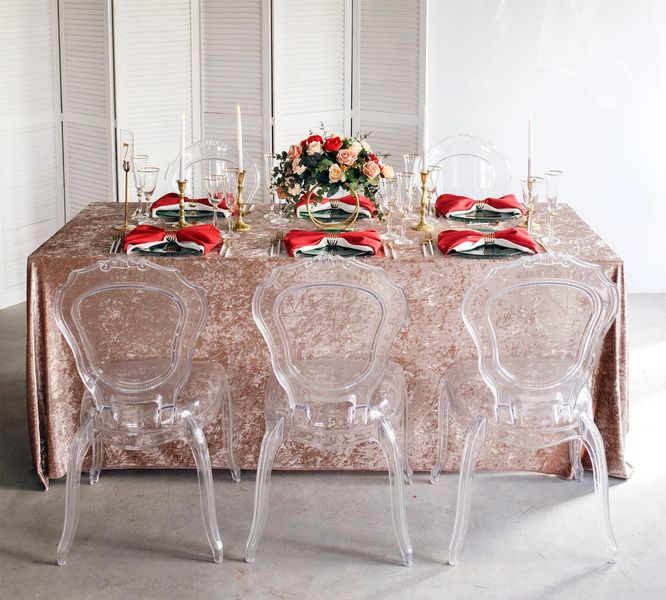 Krzesło transparentne Queen z tworzywa zdjęcie 2