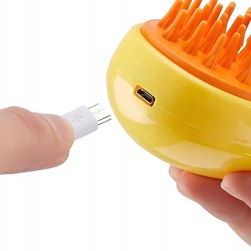 SZCZOTKA PAROWA DLA KOTA PSA ZWIERZĄT MASAŻER GRZEBIEŃ ELEKTRYCZNY SIERŚĆ na Arena.pl