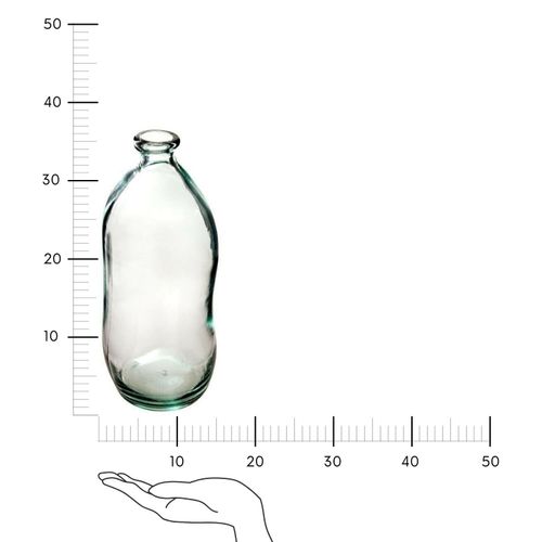 Wazon Dame J szklany 35cm transparentny na Arena.pl