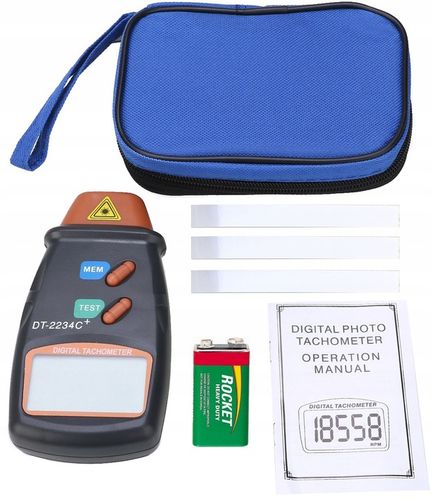 Tachometr laserowy miernik obrotów obrotomierz LCD na Arena.pl