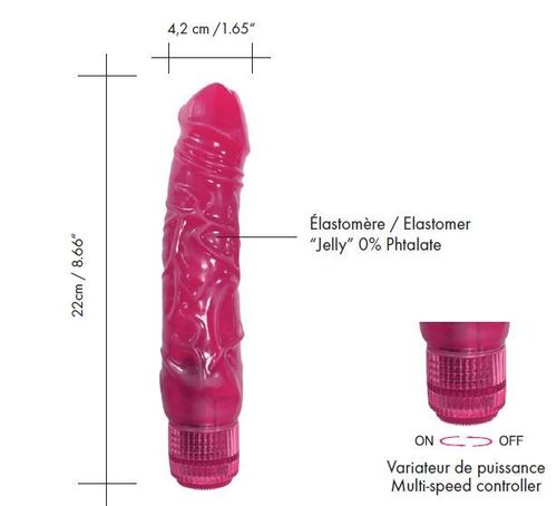 Wibrator Żelowy Dorcel Jelly Boy Magenta na Arena.pl