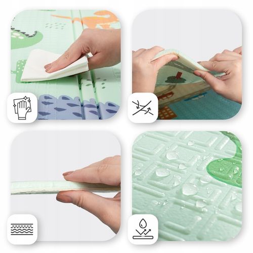 MATA PIANKOWA EDUKACYJNA DLA DZIECI DWUSTRONNA XPE SKŁADANA 180x200 MATADI na Arena.pl