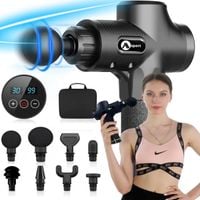 PISTOLET DO MASAŻU MASAŻER DO PLECÓW CIAŁA ANTYCELLULITOWY DO NÓG+KOŃCÓWKI