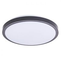 PLAFON LED 12W 4000K 1200LM IP44 CZARNY NEUTRALNY 255MM