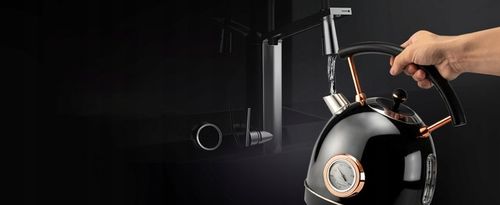 CZAJNIK ELEKTRYCZNY BEZPRZEWODOWY LED MODNY 1,8L 1500W INOX Z TERMOMETREM na Arena.pl