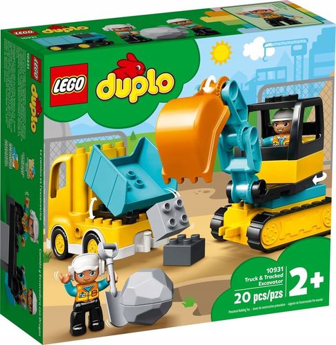 LEGO Duplo 10931 Ciężarówka i koparka gąsienicowa Prezent na Arena.pl