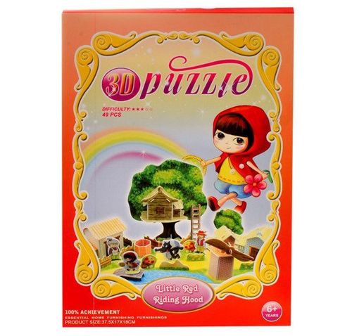 Puzzle 3D CZERWONY KAPTUREK ZA0343 na Arena.pl