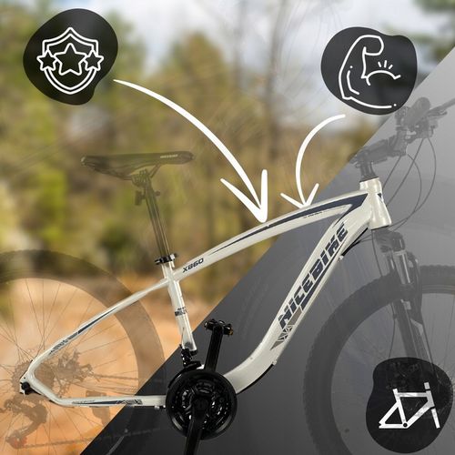 ROWER GÓRSKI MTB 26 SHIMANO 21 BIEGÓW SHIMANO 2xTARCZE RAMA 16" KOŁA 26" na Arena.pl