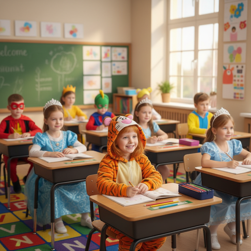 Piżama kombinezon onesie kigurumi dziecięca przebranie tygrysek 134-140 na Arena.pl