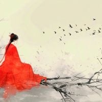 Plakat 70x70cm Diva Na Gałęzi