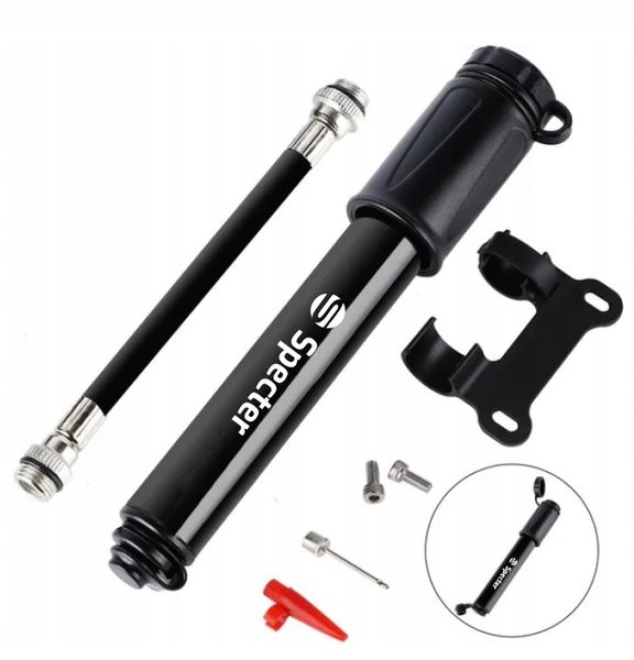 Pompka rowerowa hulajnoga uchwyt na ramę ręczna aluminium Mała 7bar SPECTER zdjęcie 15