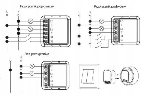 OXT Mini Ściemniacz 2 Obwody ZigBee TUYA na Arena.pl