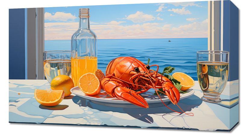 Obraz 70x40cm Homary Nie Do Pary zdjęcie 1