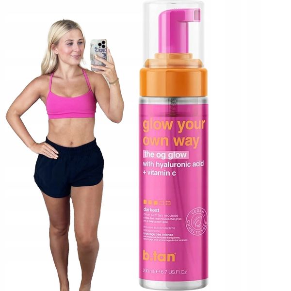 B.tan Pianka Samoopalająca DO OPALANIA Glow Your Own Way 200ml zdjęcie 7