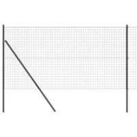 Ogrodzenie z słupkami Szary 1.4 x 25 m Stal