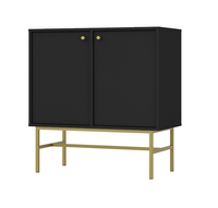 Nowoczesna Komoda 2 Drzwi TORO LOFT czarna 83 cm LP 3 kolory