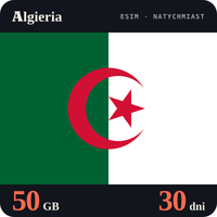 Karta eSIM Internet Algieria 50 GB na 30 dni - bez rejestracji