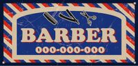BANER REKLAMOWY projekt 200 x100 cm BARBER