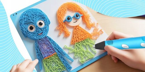 DŁUGOPIS 3D DRUKARKA MAGICZNY DŁUGOPIS 3D+ WKŁADY 460 METRÓW+ MATA OCHRONNA na Arena.pl