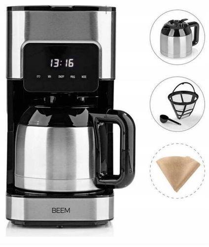 EKSPRES DO KAWY PRZELEWOWY Z TERMOSEM I FILTREM WIELOKROTNEGO UŻYTKU BEEM na Arena.pl