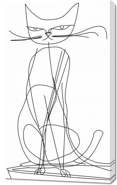 Obraz 60x100cm Kot Linijny zdjęcie 1