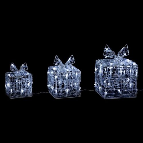 DEKORACJA ŚWIETLNA 70 LED ŚWIĄTECZNA ZEWNĘTRZNA PREZENTY ZESTAW 3SZT 23X15 na Arena.pl