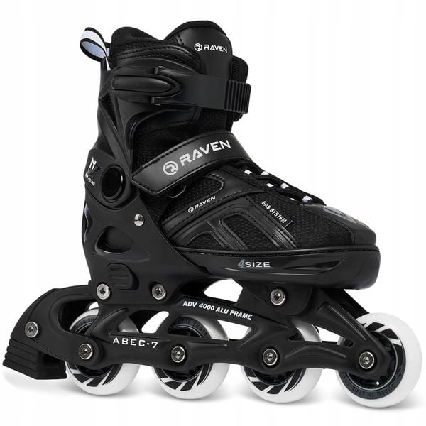 Rolki Regulowane RAVEN Pulse Black 37-40 zdjęcie 1