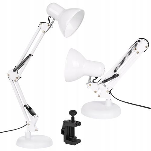 LAMPKA LED na E27 BIURKOWA Szkolna Nocna KREŚLARSKA regulowana BIAŁA na Arena.pl