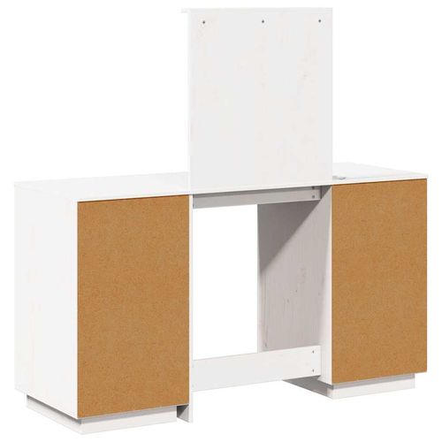 Toaletka z LED, vit, lite drewno sosnowe na Arena.pl