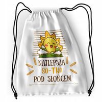 Plecak Urodziny 80 80Te Sportowy Szkolny Worek Z Nadrukiem Ze Zdjęciem