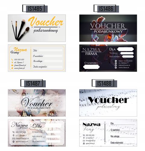 VOUCHERY PODARUNKOWE na zakupy lub usługi 60 szt. SPA PODARUNEK PREZENT na Arena.pl