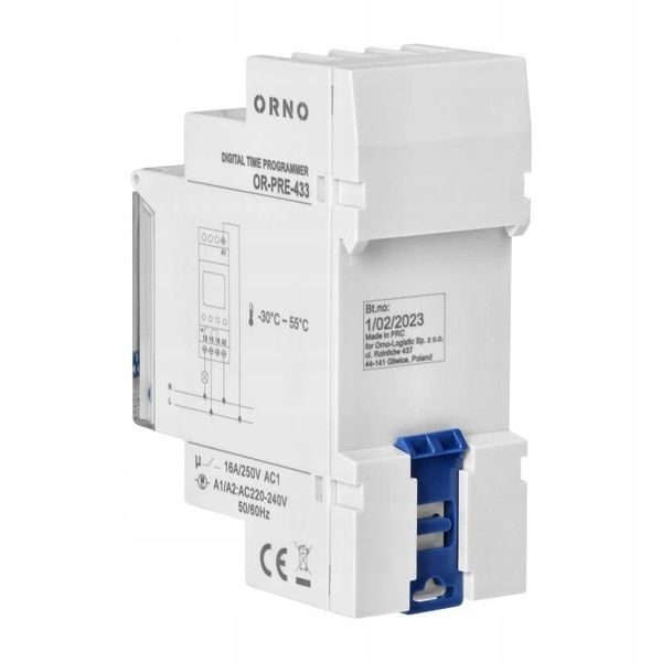 Elektroniczny Programator Czasowy Timer z Wyświetlaczem LCD na Szynę DIN zdjęcie 10