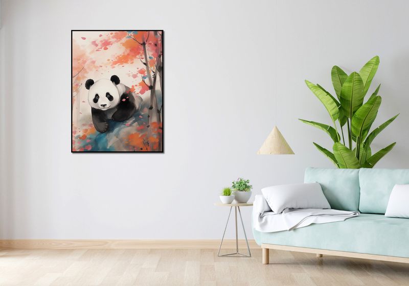 Plakat 75x100cm Panda wśród Klonów zdjęcie 4