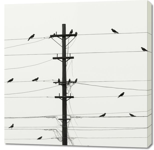 Obraz 90x90cm Symfonia na Drutach zdjęcie 1