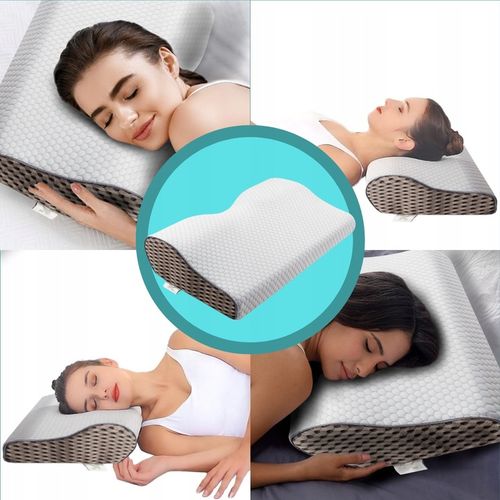 PODUSZKA ORTOPEDYCZNA DO SPANIA NA BOKU I BRZUCHU PROFILOWANA PIANKA MEMORY na Arena.pl