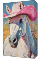 Obraz 30x50cm Różowy Kapelusz