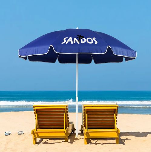 Parasol plażowy w kolorze niebieskim na Arena.pl