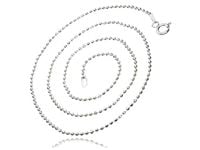 Srebrny gruby łańcuszek kulkowy diamentowane kulki 50 cm srebro 925 CPLD18_50