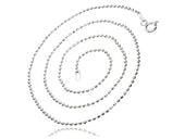 GRUBY ŁAŃCUSZEK KULKOWY DIAMENTOWANY 60CM SREBRO 1.8MM