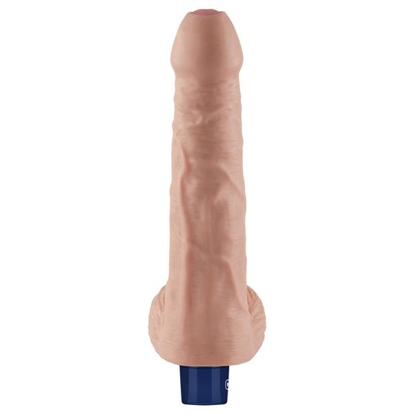 9" Real Softee Rechargeable Tpe Vibrating Dildo(Flesh) zdjęcie 6