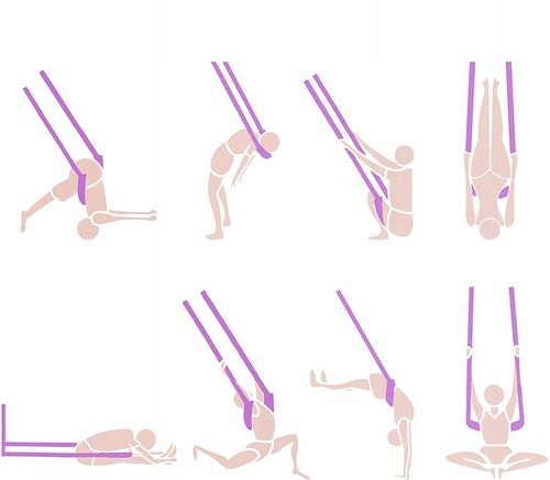 Joga huśtawka hamak joga trapez inwersja fitness akrobatyka na Arena.pl