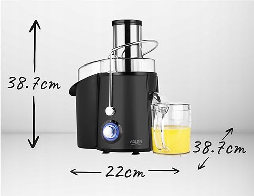 Sokowirówka AD 4127 - 1000W, 2 poziomy prędkości, mycie w zmywarce na Arena.pl